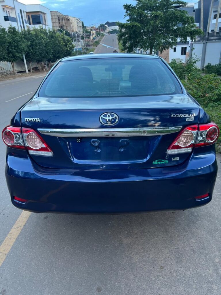 TOYOTA COROLLA 2012 MODEL